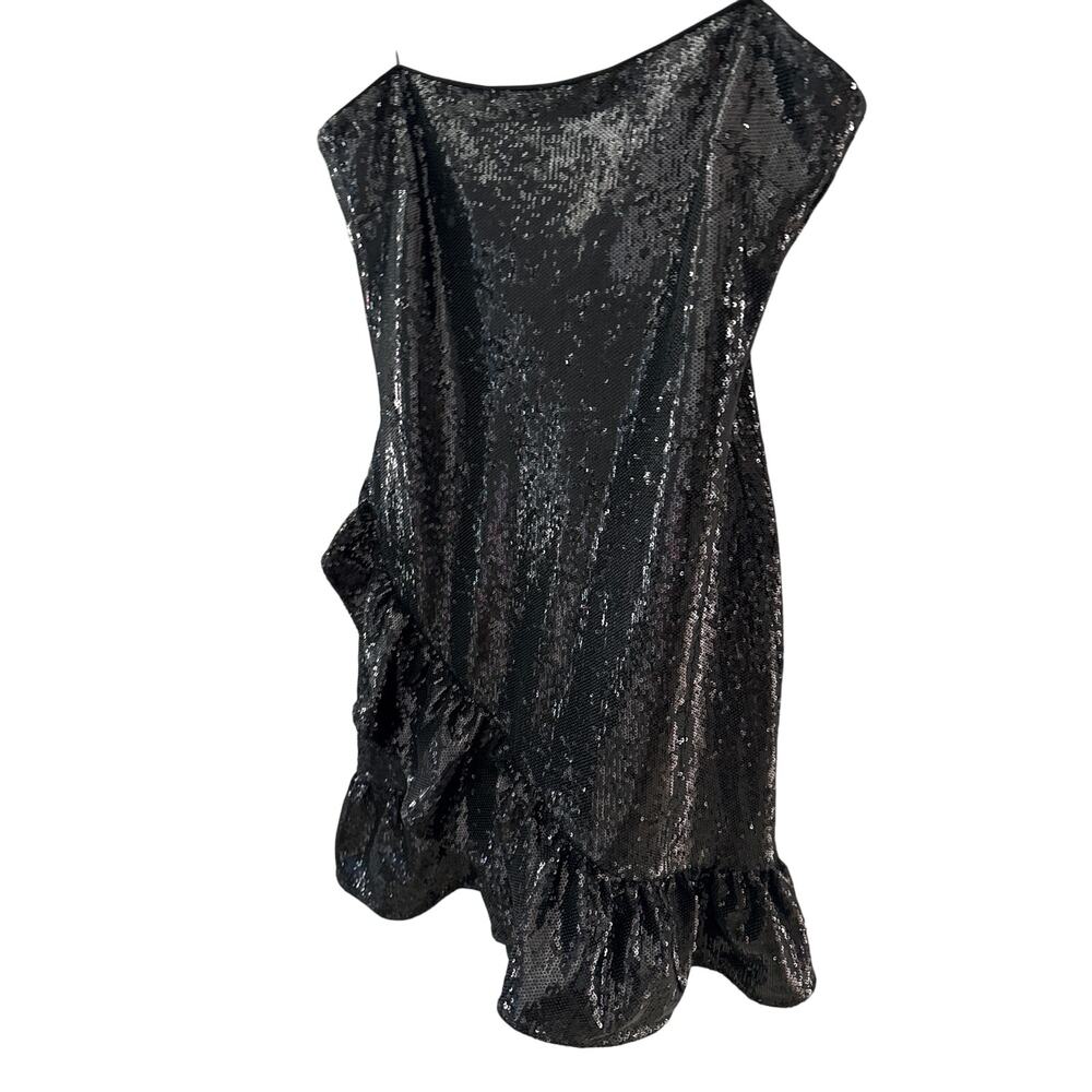 Likely Lilia Allover‎ Sequin Mini Dress Black Size 10 - Picture 6 of 11
